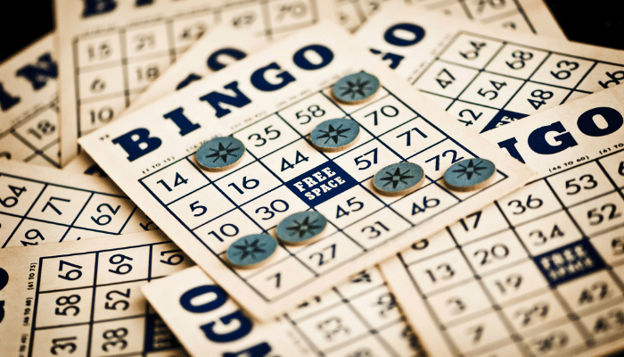 Photo of vintage BINGO cards